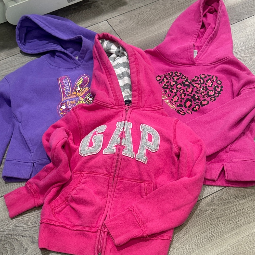 GAP and BCG Kids Purple and Pink Hoodies Set